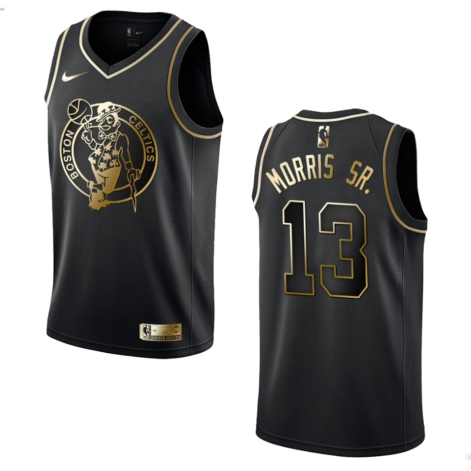 Men's Boston Celtics Marcus Morris #13 Golden Edition Sr. Black Jersey 2401ZACB